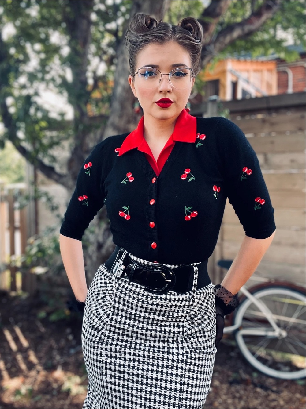 Cherry Knit Cardigan